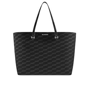 Balenciaga Black Logo Tote - Medium